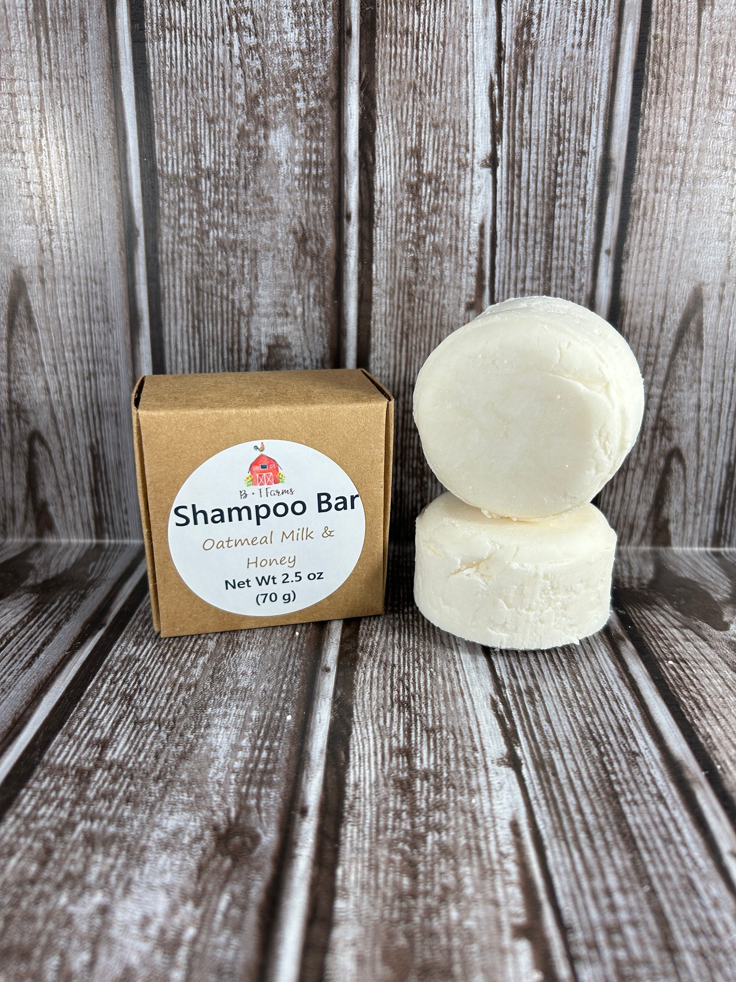 Oatmeal milk & honey scented shampoo bar