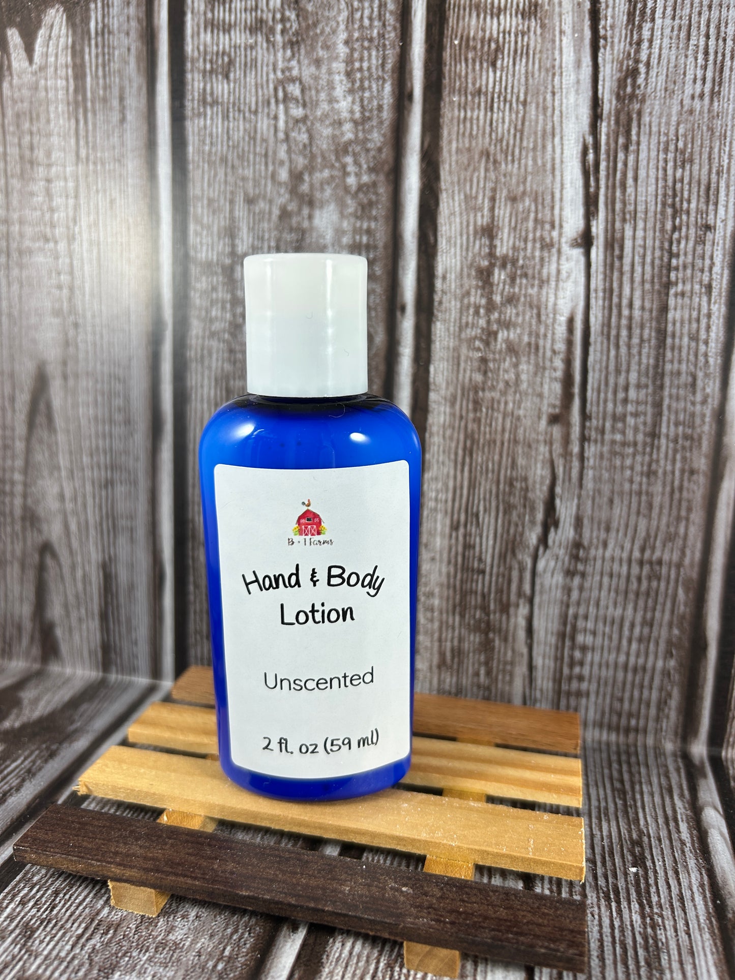 Unscented 2oz bottle of hand & body lotion