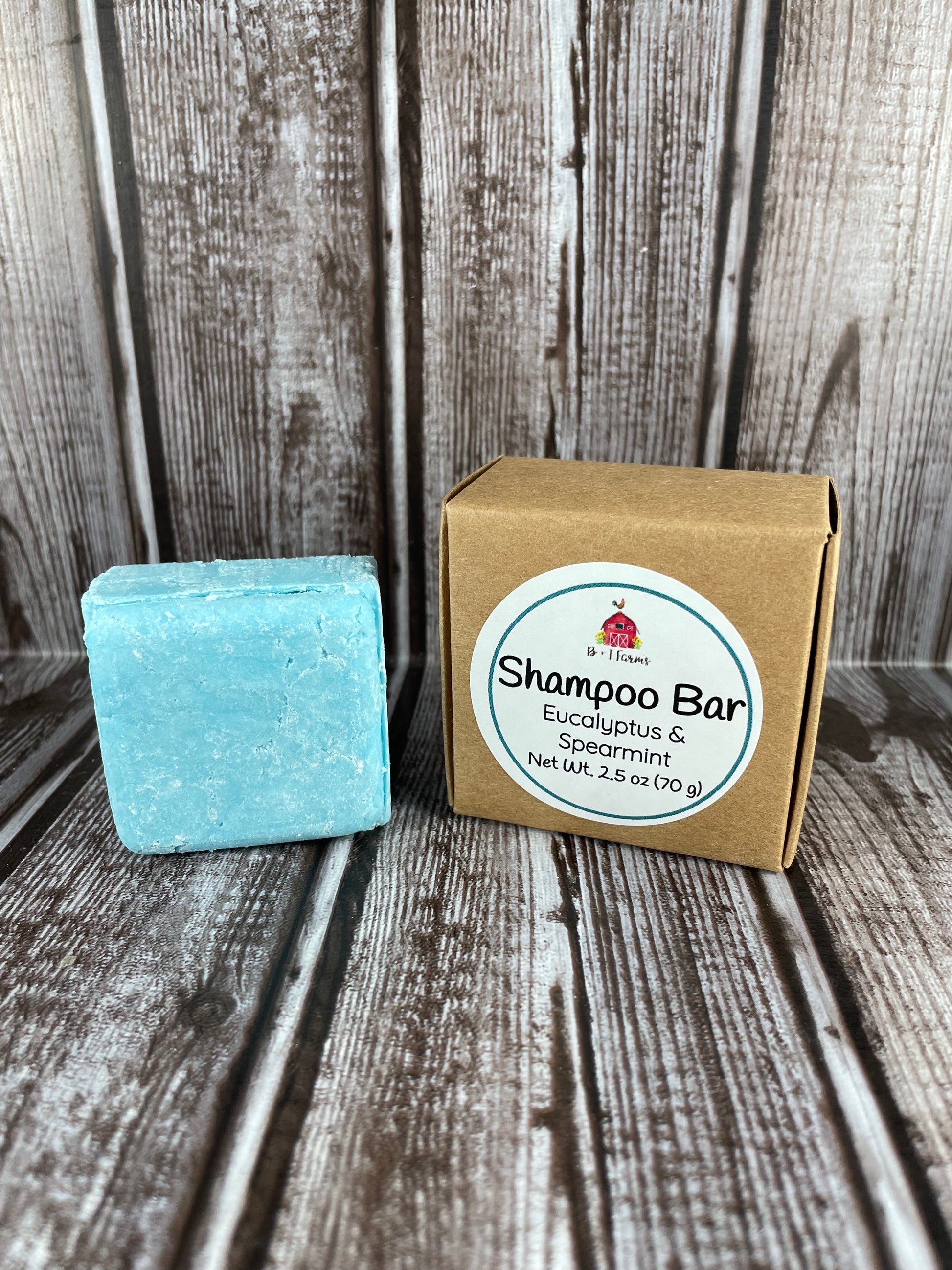 Eucalyptus & Spearmint scented shampoo bar