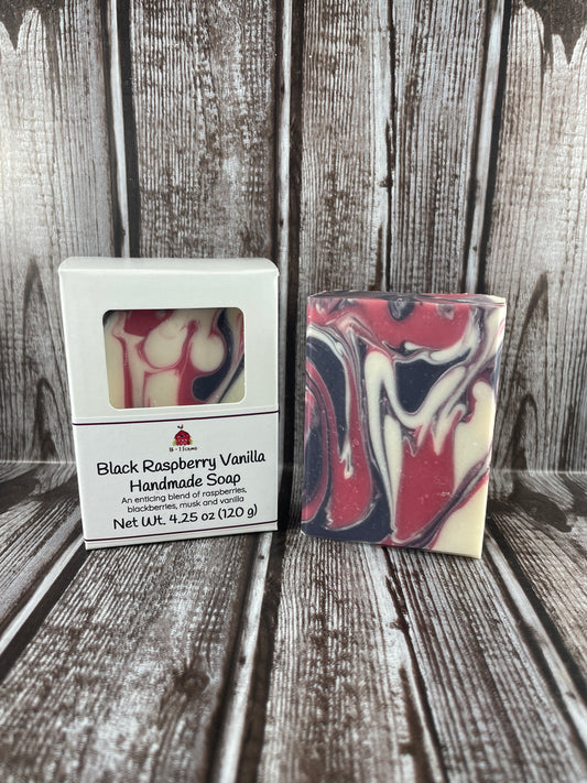 Black Raspberry & Vanilla Handmade Soap
