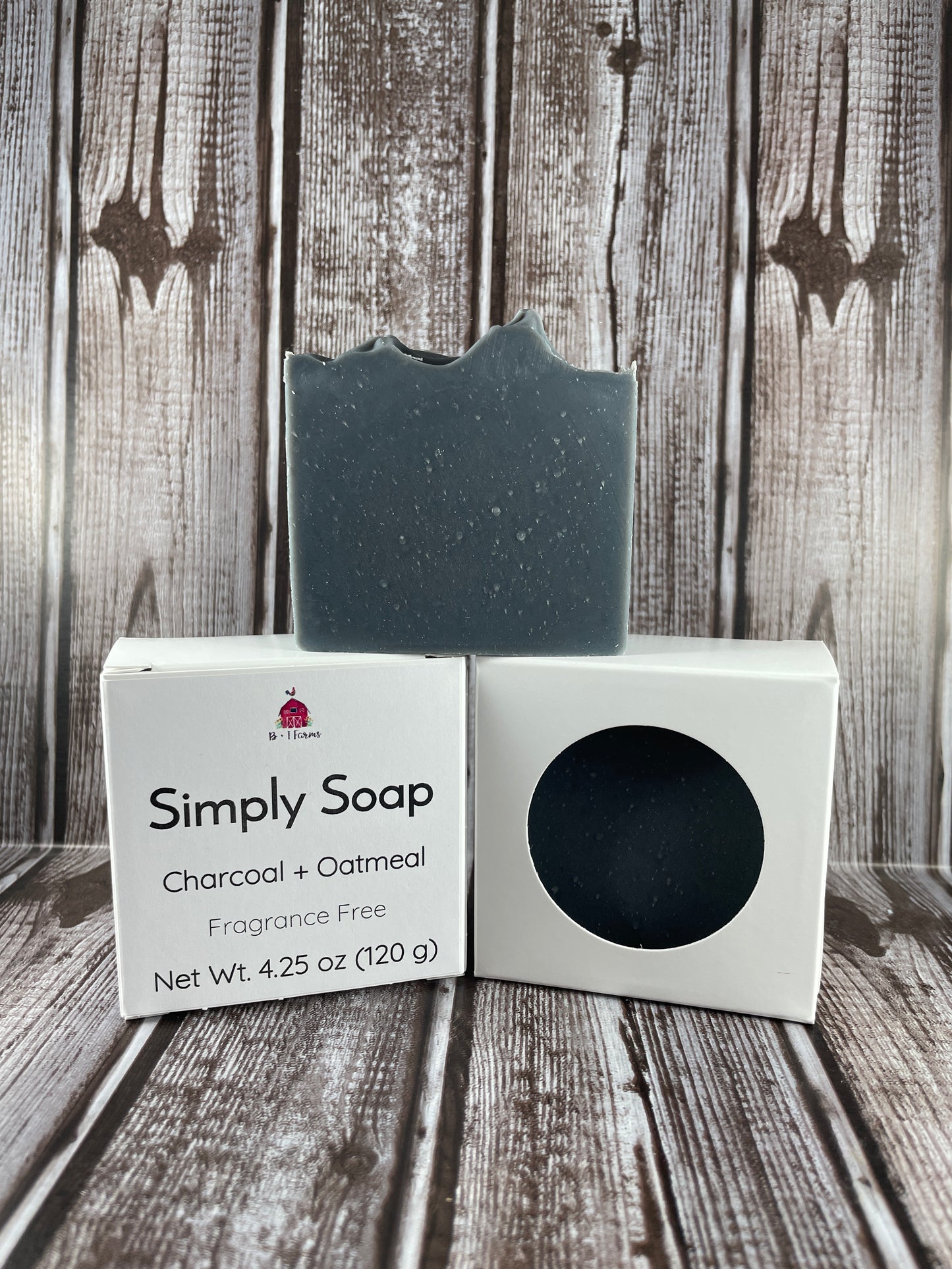 Charcoal + Oatmeal Face Soap (Unscented)