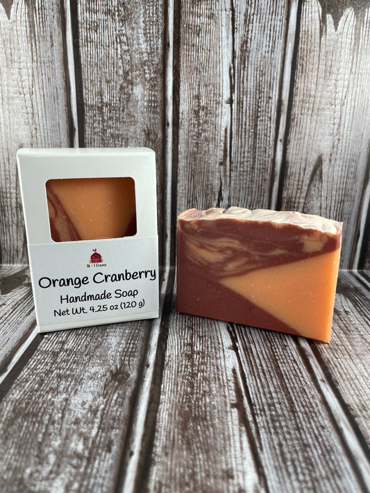 Orange Cranberry Handmade Soap